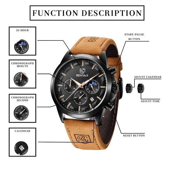 Men's Watches Waterproof Sport Military Watch - Picture 4 of 6